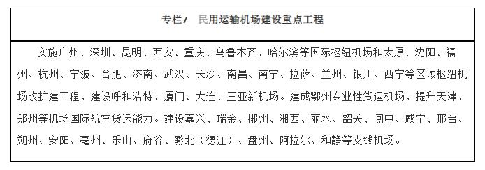 Column 7 Key Projects of Civil Transport Airport Construction. jpg